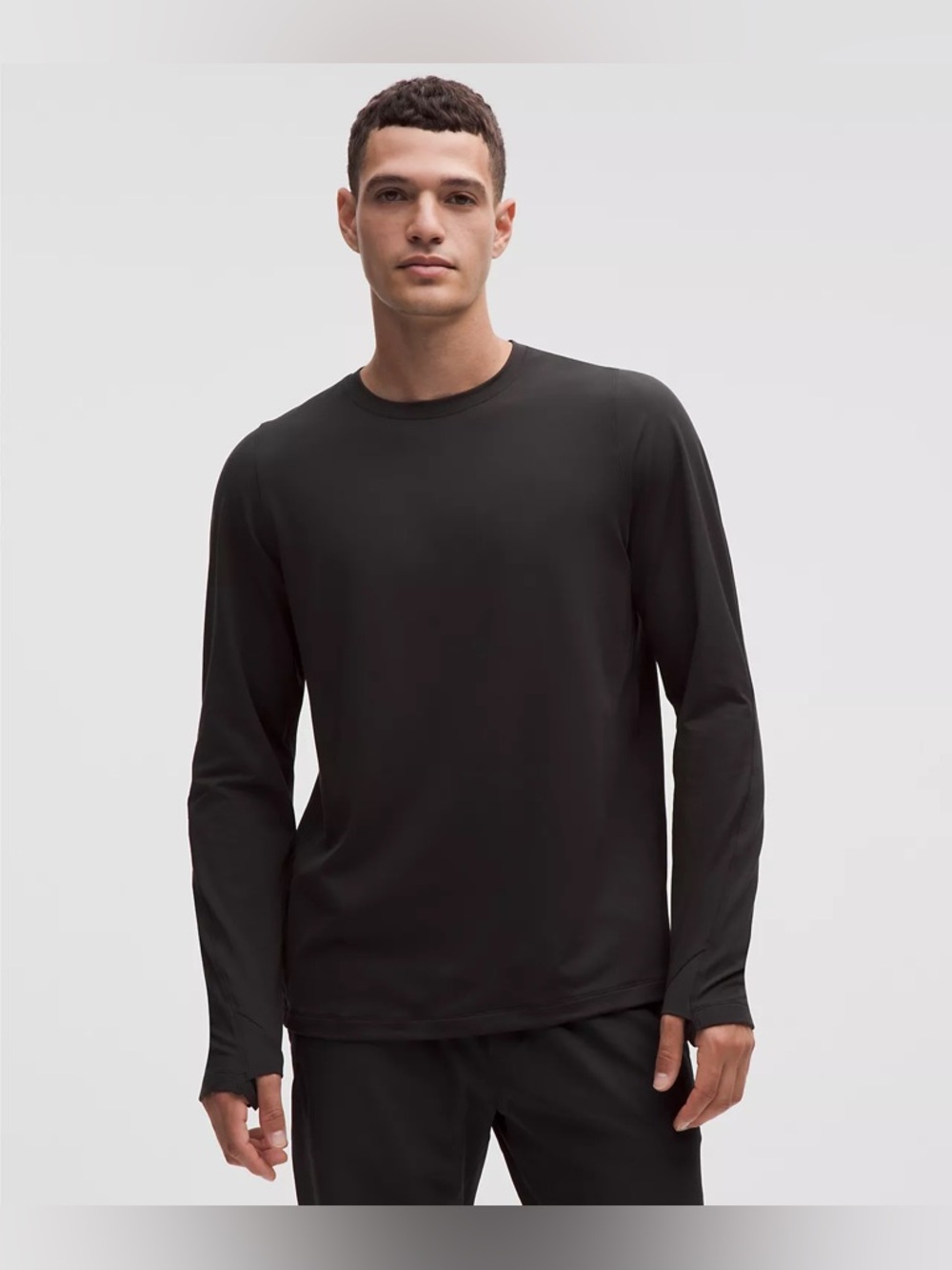Lululemon Men's Rulu Fleece Crewneck Long-Sleeve Running Shirt Medium